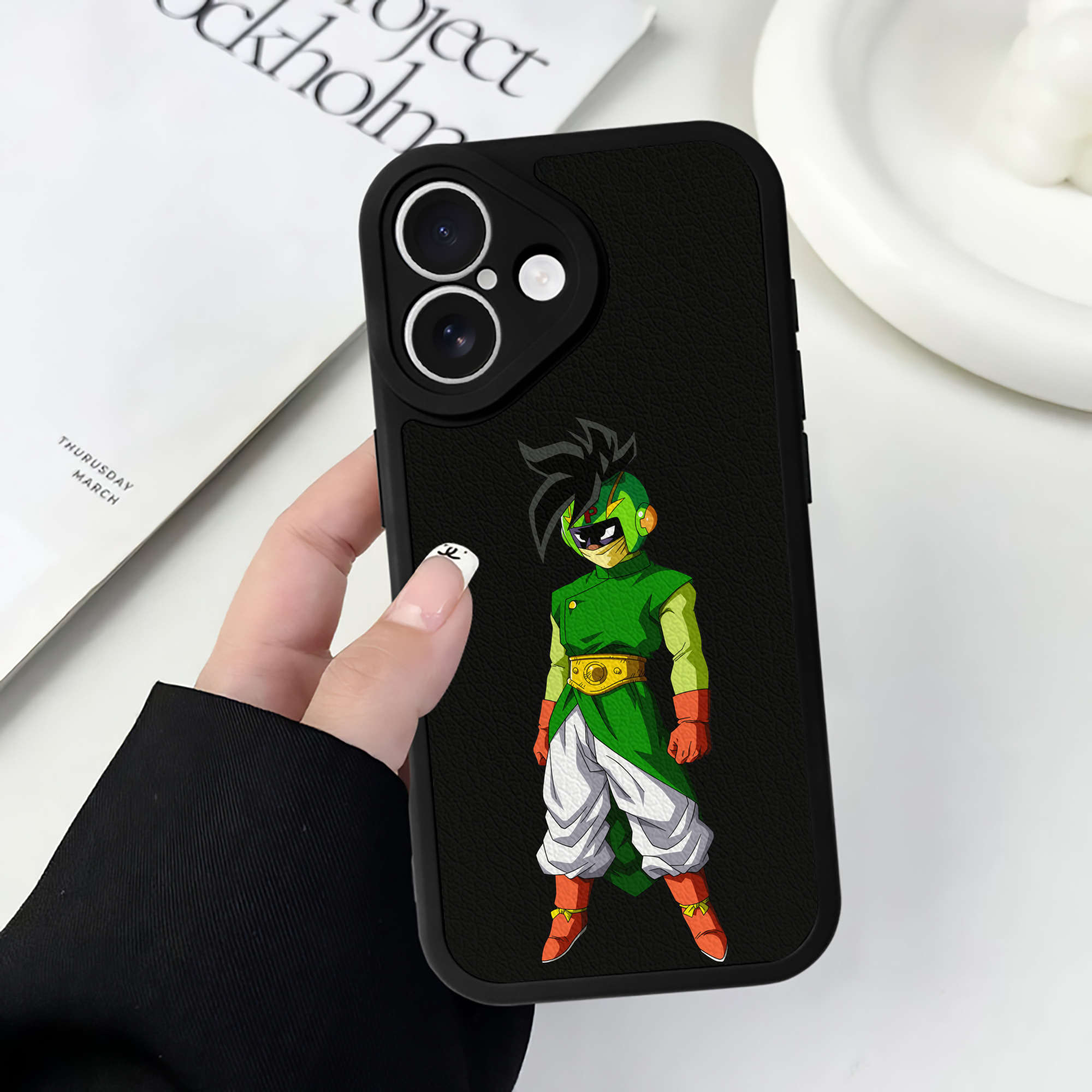 （画像用） ドラゴンボール DRAGON BALL 【iPhone 16シリーズ対応】シリコンスマホケース（レザー調） 材質：シリコン